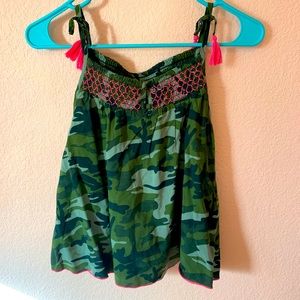 Lose tank top Camouflage